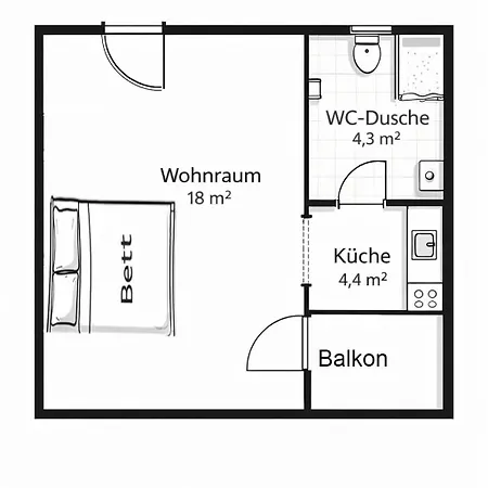 1 Aster-elmo Apartment *